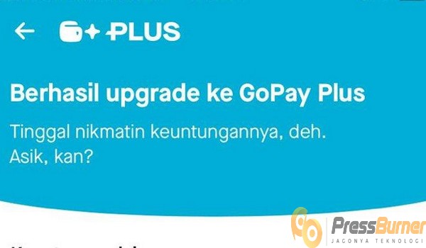 Harus Menggunakan GoPay Plus
