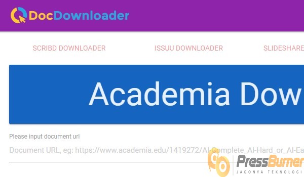Download Dokumen di Academia Edu Menggunakan Generator