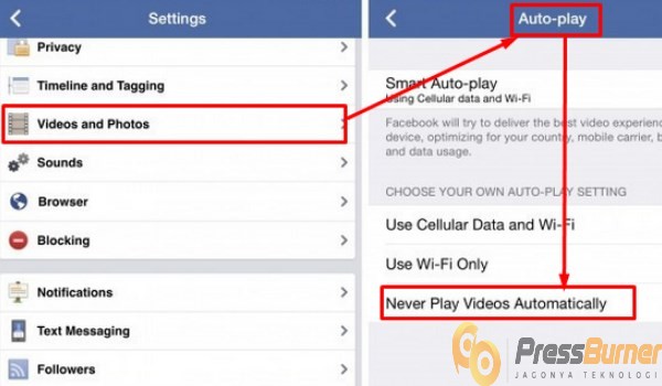 Mematikan Autoplay Video Facebook di iOS dan Android