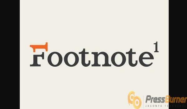 cara membuat footnote