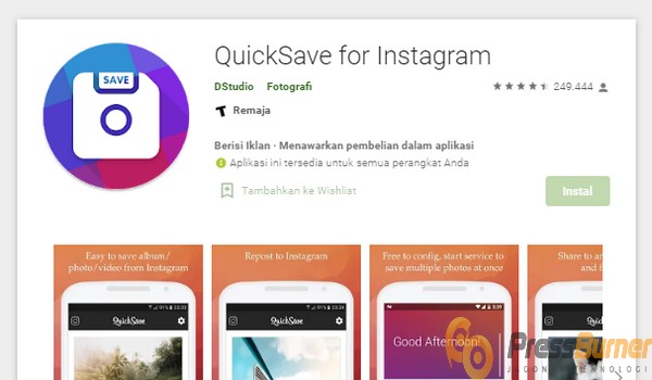 Quicksave for Instagram