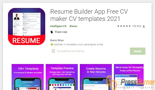 Resume Builder App Free CV Maker