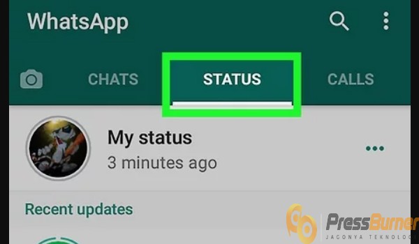Memprivasi Status di WhatsApp