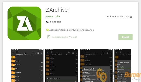 Membuka File ENC Menggunakan Aplikasi ZArchiver