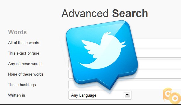 Menggunakan Search Advanced Twitter
