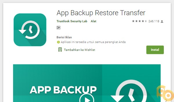 Menggunakan App Backup&Restore-Easiest Backup Tool