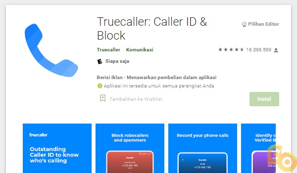 Mengetahui No Hp dengan Aplikasi Truecaller