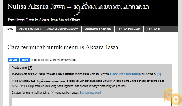 Translate aksara jawa ke latin foto tanpa aplikasi