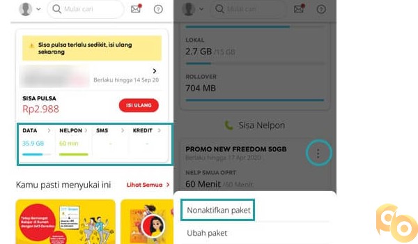 Cara Unreg Paket Internet Indosat Via Aplikasi MyIM3