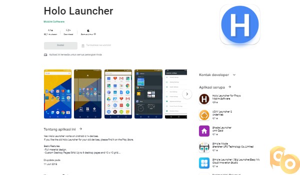 Menyembunyikan Aplikasi dengan Hola Launcher