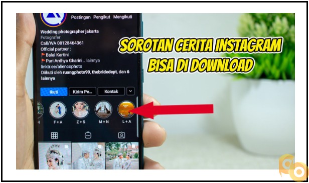 cara download video sorotan instagram