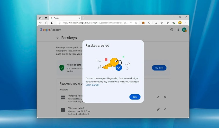 Cara Membuat Passkey untuk Akun Google di Windows 11