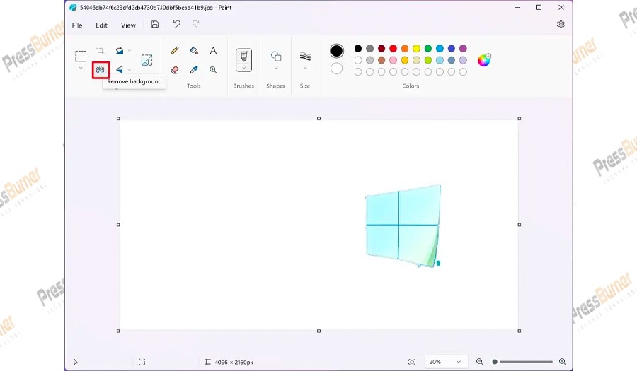 Cara Menghapus Background Gambar di Paint Windows 11