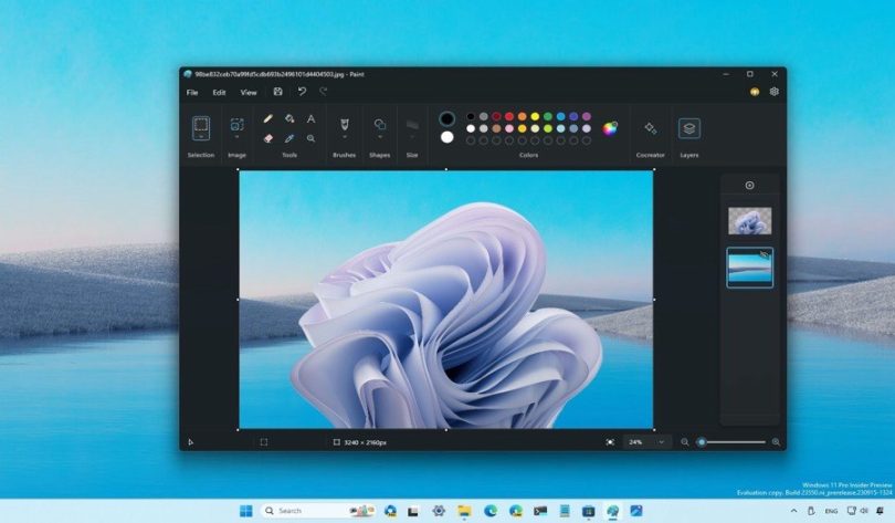 Cara Menghapus Background Gambar di Paint Windows 11